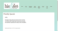 Desktop Screenshot of hisandherdayspa.com